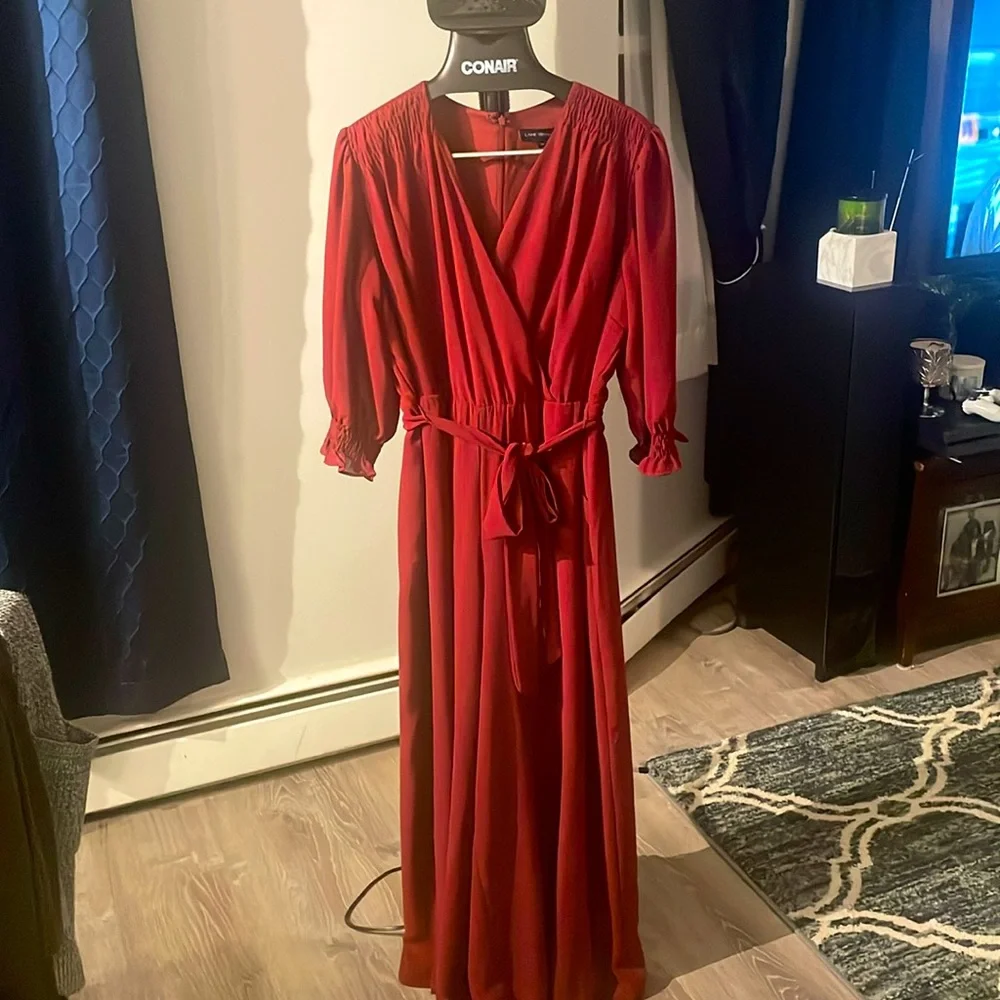 Lane Bryant wide leg 3/4 sleeve dressy jumpsuit with pockets - Picture 1 of 4